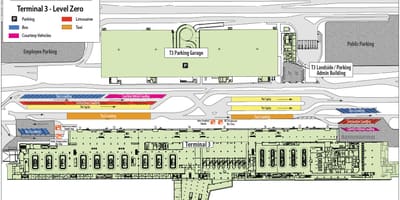 مطار لاس فيغاس خريطة terminal 3